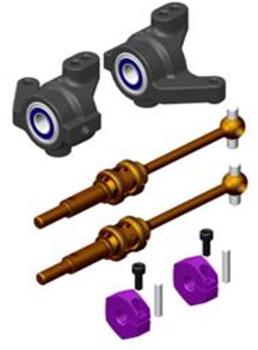 DK DOUBLE-BALL SUSPENSION STEERING KNUCKLE AND CVD SET PA